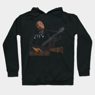 guitar player, bass player Hoodie